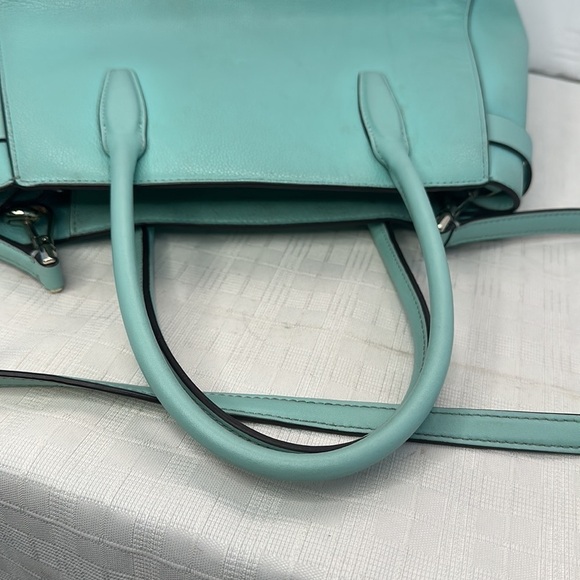 Kate Spade  Lucia medium satchel in Aqua  Bloom - Picture 8 of 11
